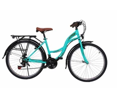 City bike TopVelo EXP BELDERIA SUMMER (Wheel size: 26, Frame size: 17-18) Turquoise