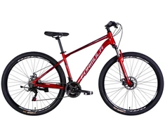 City bike TopVelo Formula THOR DD CS (Wheel size: 29, Frame size: 17) Raudona / Sidabrinis