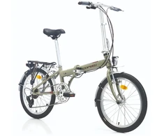 City / folding bike TopVelo Corelli JUST 2.0 (Wheel size: 20, Frame size: 16) Matte žalias