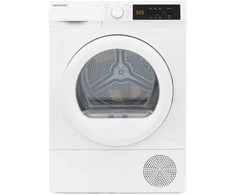 Daewoo DDR VH8A/E džiovyklė, šilumos siurblys, 8kg, nerūdijančio plieno talpa, stiklinės durelės, E