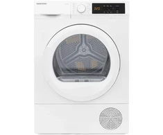 Daewoo DDR VH8A/E džiovyklė, šilumos siurblys, 8kg, nerūdijančio plieno talpa, stiklinės durelės, E