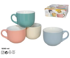 Didelis akmens masės puodelis 500 ml Luna, 8,5 x 14,5 x 11 cm, KITCHEN&amp;GO