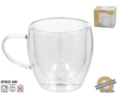 Dvigubos sienelės puodelis 250 ml, 9 x 12,5 x 9 cm, KITCHEN&amp;GO