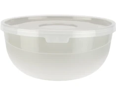 Dubuo su dangčiu, 0,7 l, pilkai smėlinis, 14 x 14 x 7, 91311, RAVI Decor