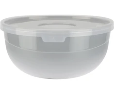 Ravi Decor Galicijos plastikinis dubuo su dangteliu, pilkas, 0,7 l, Ravi