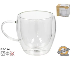 Dvigubos sienelės puodelis 250 ml, 9 x 12,5 x 9 cm, KITCHEN&amp;GO