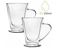 Dvigubų sienelių stiklinių puodelių rinkinys (2 vnt.), po 250 ml, Kamille, 9019