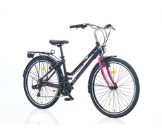 Bicycle 24" Corelli TopVelo Shiwers, juodas/violetinė