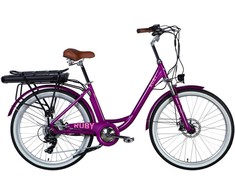 E-bike 26" AL Dorozhnik RUBY DD FR frame-17" 48V 12.5A*h 250W violetinė YS 7809 2025
