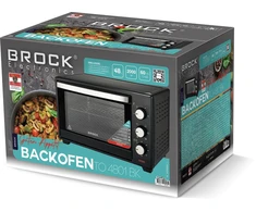 Elektrinė krosnelė Konvekcinė orkaitė BROCK TO 4801 BK 48L, 2000W