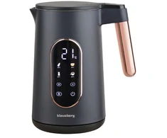 Elektrinis virdulys, 1.7L, 2200W, juodas/rožinio aukso, Klausberg, KB 7892