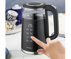 Elektrinis virdulys Klausberg KB 7894 su LED skydeliu temperatūros valdymui, 1,7 l, galia 2200 W
