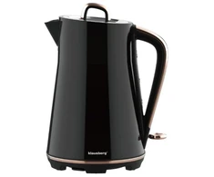 Elektrinis virdulys, nerūdijančio plieno, juodas, 1,7 l, 2200 W, KB 9015, Klausberg