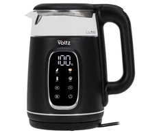 Elektrinis virdulys su LCD ekranu, 2200 W, 1,7 l, juodas/sidabrinis, 51230AFBCH, Oliver Voltz
