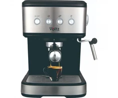 Espresso kavos aparatas Oliver Voltz OV51171F, 1,2L, 20 bar, 1100W, Kreminis diskas, Juodas/Inox