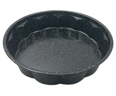 Forma, apvali, metalinė, su nelimpančia danga, juoda, 27,5 cm skersmens, Klausberg, KB 7838