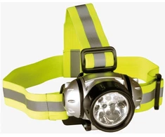 Galvos žibintas su 10 LED, sidabrinis/juodas, 4002626, Heitech