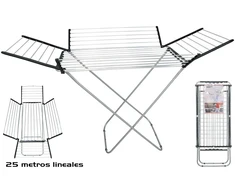 Gerimport Aliumininė skalbinių džiovyklė 25 m, 175 x 55 x 110 cm