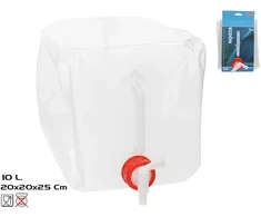 Plastikinė talpa su kraneliu 10 l, 20x20x25 cm, SUMMER ENJOY