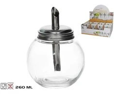 Stikla cukurtrauks ar dozatoru 260 ml 11 x 8 5 x 8 5 cm KITCHEN&amp;GO