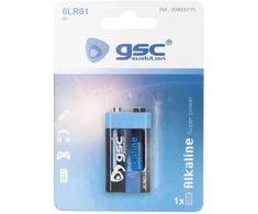 GSC evolution alkaline 6F22 (9V) šarminė baterija, 1 vnt./lizdinėje pakuotėje, 009000175