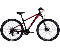 Kalnų dviratis Discovery TREK 29″ DD FR Frame 16″ Juodas‑Raudona 2025