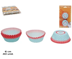 Keksiukų formelės (40 vnt.), 2,5 x 6 x 6 cm, KITCHEN&amp;GO