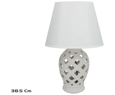 Keraminė lempa, 25.00 × 25.00 × 38.50 cm, DECORLIFE