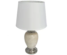Keraminė lempa Saleve, 18.00 × 18.00 × 30.00 cm, DECORLIFE