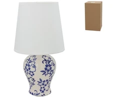 Keraminė stalinė lempa Aida, 17.00 × 17.00 × 31.50 cm, DECORLIFE