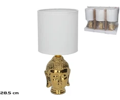 Keraminė stalinė lempa Buddha, 13.00 × 13.00 × 28.50 cm, DECORLIFE