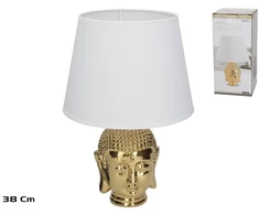 Keraminė stalinė lempa Buddha, 25.00 × 25.00 × 38.00 cm, DECORLIFE