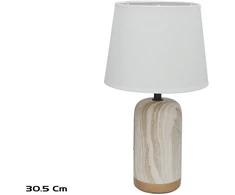Keraminė stalinė lempa Fenix, 18.00 × 18.00 × 30.50 cm, DECORLIFE