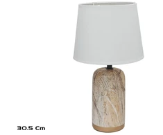 Keraminė stalinė lempa Paloma, 18.00 × 18.00 × 30.50 cm, DECORLIFE