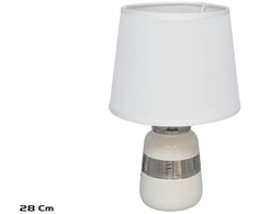 Keraminė stalinė lempa Smooth, 18.00 × 18.00 × 28.00 cm, DECORLIFE