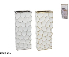 Keraminė vaza 12 x 7,5 x 29,5 cm, 2 rūšių, DECORLIFE