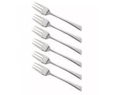 King Hoff Desertinių šakutės rinkinys, 6 vnt., 14,5 cm, poliruotas plienas, Kinghoff KH 1442