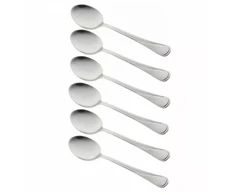King Hoff Kinghoff poliruotų plieninių šaukštų rinkinys, 19,5 cm, 6 vnt., KH 1435