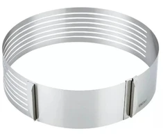 King Hoff Kinghoff reguliuojamo skersmens plieno torto žiedas, 26–31 cm skersmens, KH 1474