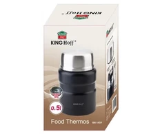 King Hoff Maistinis termosas, plieno, 0,5l, juodas KINGHoff KH 1459