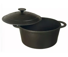 King Hoff Puodas su dangčiu, ketaus Ø24cm 4l juodas Kinghoff, KH 2254