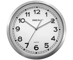 King Hoff Sieninis laikrodis, nerūdijantis plienas, Ø34 cm, 1.5V R6 AA baterija, KH 5026, Kinghoff