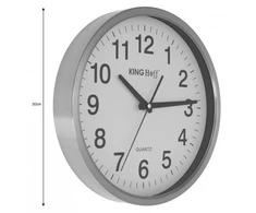 King Hoff Sieninis laikrodis, nerūdijantis plienas, Ø30 cm, KH 5025, Kinghoff