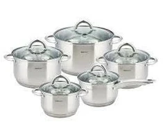 King Hoff Virtuvės puodų rinkinys, 10 vnt 2*2.1L, 2.9L, 3.9L, 6.6L. Kinghoff KH 4449