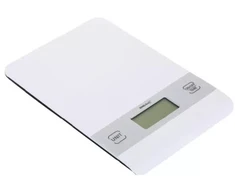 Virtuvinės svarstyklės King Hoff Keittiövaaka, enintään 5kg, valkoinen, 2 x 1,5 V AAA-paristoa (ei sisälly pakkaukseen), Kinghoff KH