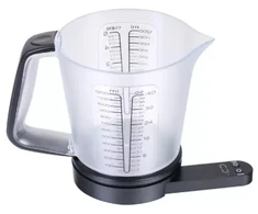 King Hoff Virtuvinės svarstyklės su 1,5 l matavimo indu, iki 5kg, 2 x 1,5 V AAA baterijos (nepridedamos), Kin