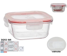 Kvadratinė pietų dėžutė 320 ml, 5,5 x 12 x 12 cm, KITCHEN&amp;GO