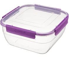 Kvadratinis maisto laikymo indas, 2,35 L, 20,3 x 20,3 x 9,4 cm, 39646, GALICJA