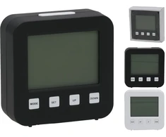LCD žadintuvas 8,8 x 8,9 cm, 2 rūšių, DECORLIFE