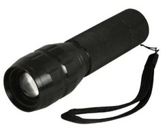 Aliumininis LED žibintuvėlis, 3 vatai, juodas, 3 švietimo režimai, 4002711, Heitech